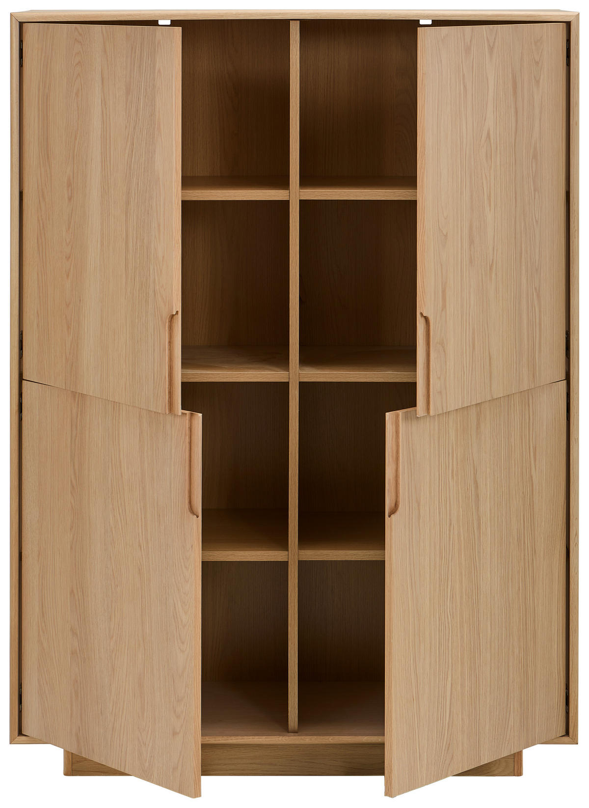 Comodă Înaltă 110/150/40 cm  - culoare lemn stejar/culoare natur, Design, lemn/material pe bază de lemn (110/150/40cm) - Livetastic