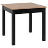 STOL ZA BLAGOVAONICU  crna, hrast Artisan  drvni materijal      - hrast Artisan/crna, Basics, drvni materijal (80/80/76,5cm) - MID.YOU