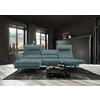 ECKSOFA in Velours Opal  153/283 cm  - Opal/Schwarz, Design, Textil/Metall (153/283cm) - Valdera