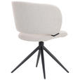 STUHL  in Eisen Mikrofaser Holz, Metall, Textil  - Beige/Schwarz, MODERN, Holz/Textil (56,5/79,5/64cm) - Hom`in