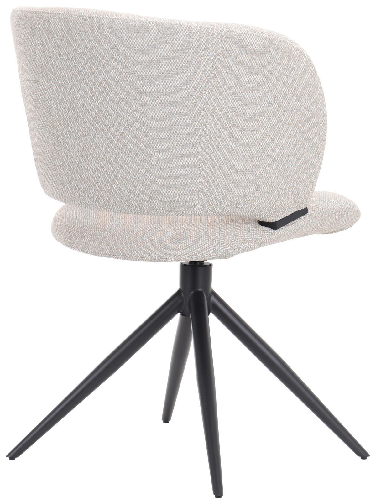 STOL järn mikrofiber  - beige/svart, Modern, metall/trä (56,5/79,5/64cm) - Hom`in