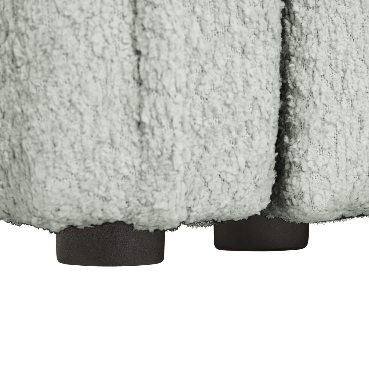 ECKSOFA in Chenille Naturfarben  - Schwarz/Naturfarben, Konventionell, Kunststoff/Textil (233/193cm) - Carryhome