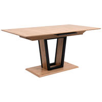 ESSTISCH in Holzwerkstoff 160-200/90/76 cm  - Schwarz/Eiche Artisan, Modern, Holzwerkstoff/Metall (160-200/90/76cm) - MID.YOU