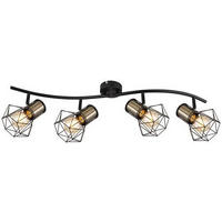 SPOTLIGHT 80/22,5 cm   - mässingsfärgad/svart, Trend, metall (80/22,5cm) - Globo