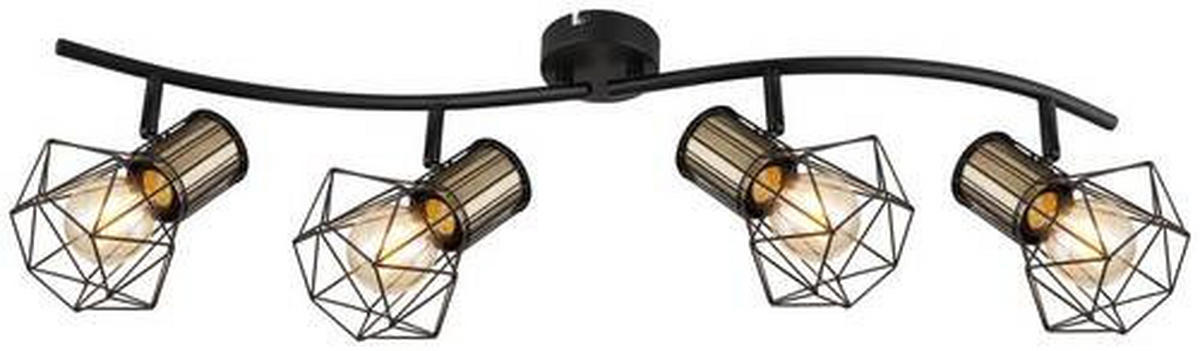 SPOTLIGHT 80/22,5 cm   - mässingsfärgad/svart, Trend, metall (80/22,5cm) - Globo