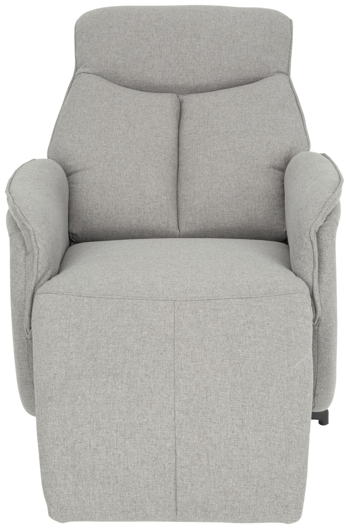 FERNSEHSESSEL  mit Flachgewebe Grau  - Schwarz/Grau, Design, Textil/Metall (71/105/85cm) - MID.YOU