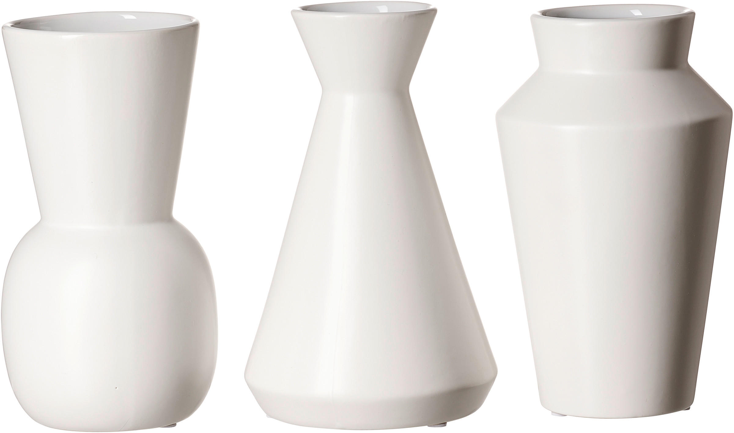 VAZĂ 20 cm  - alb, Basics, ceramică (8/8/20cm)