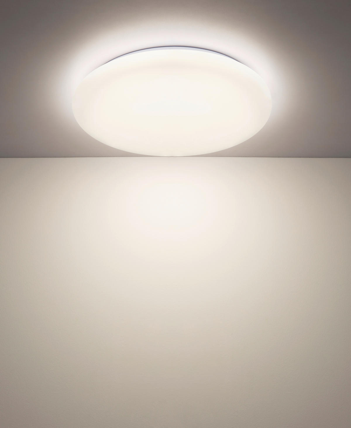 LED-DECKENLEUCHTE Donte 40/8,5 cm  - Opal/Weiß, Design, Kunststoff/Metall (40/8,5cm) - Globo