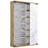 CD-REGAL - Honigeiche, Design, Glas/Holzwerkstoff (60/92/18cm) - MID.YOU