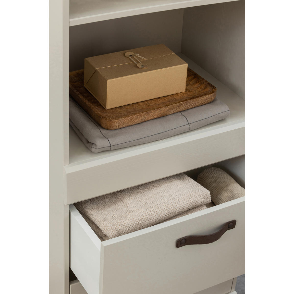 MEHRZWECKSCHRANK 54/215/43 cm  in Weiß  - Weiß, Design, Holz (54/215/43cm) - Livetastic