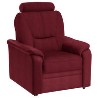 FERNSEHSESSEL Chenille Rot  - Rot/Schwarz, Konventionell, Kunststoff/Textil (90/96/89cm) - Beldomo Comfort