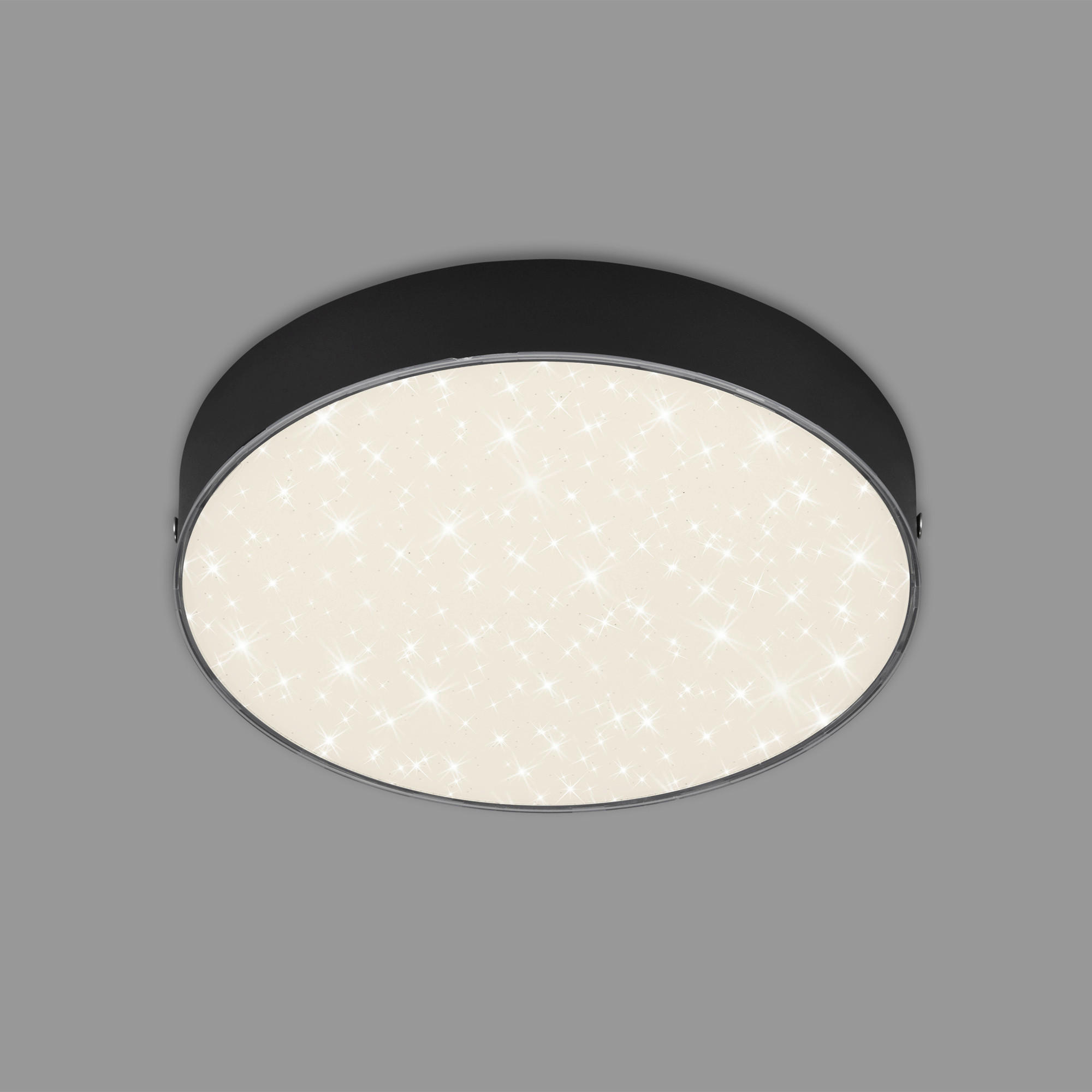 STROPNÍ LED SVÍTIDLO, 21,2/3,6 cm  - černá, Design, plast (21,2/3,6cm)