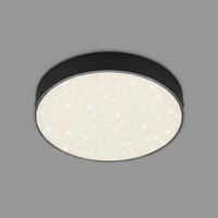 STROPNÍ LED SVÍTIDLO, 21,2/3,6 cm  - černá, Design, plast (21,2/3,6cm)