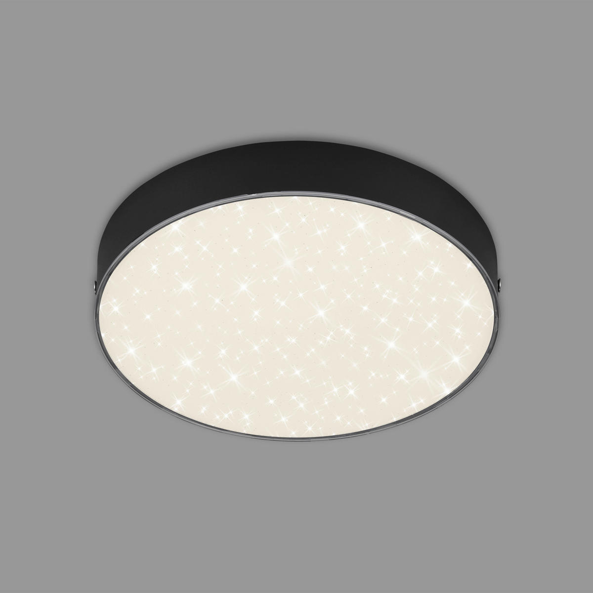 STROPNÍ LED SVÍTIDLO, 21,2/3,6 cm  - černá, Design, plast (21,2/3,6cm)