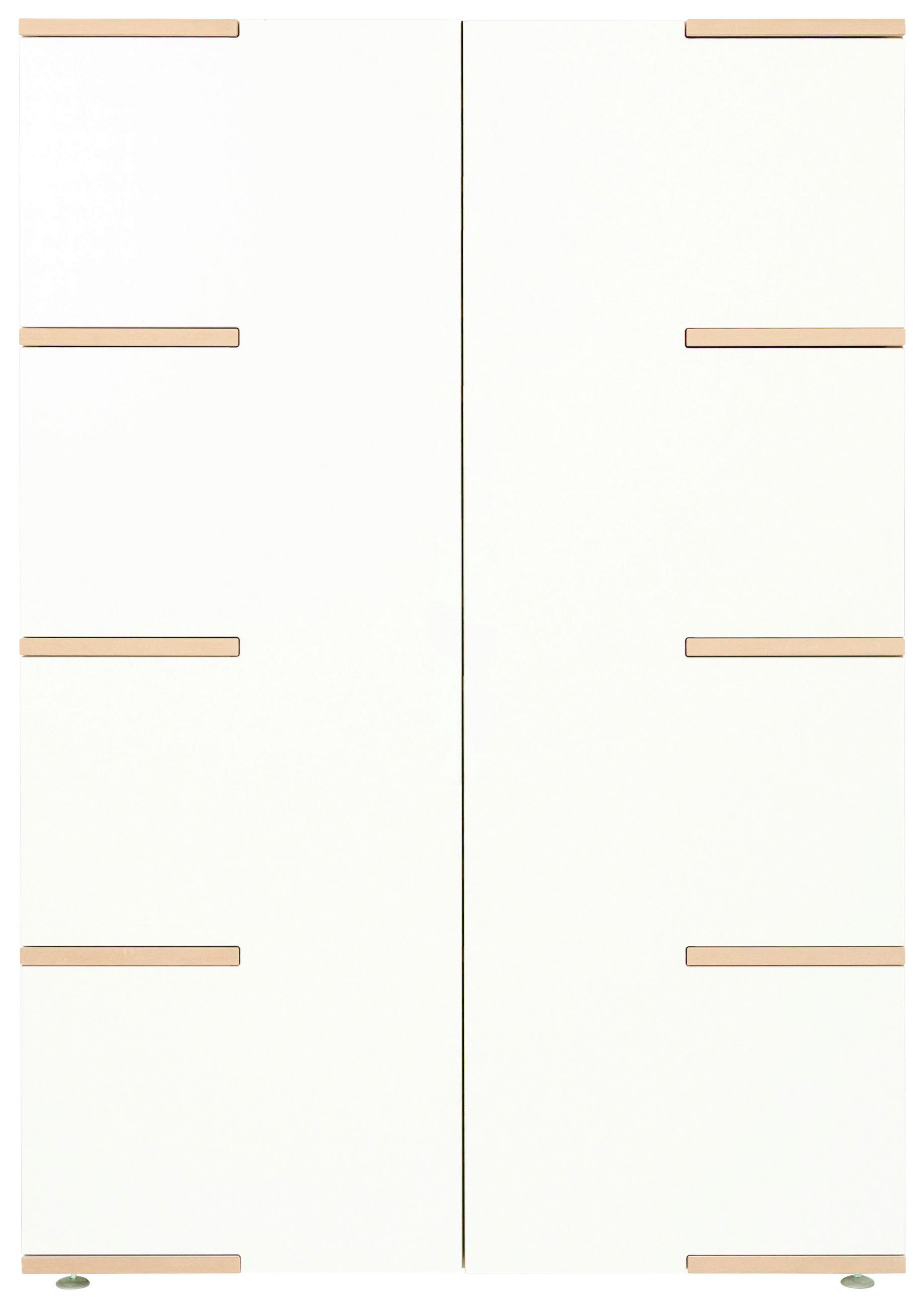 HIGHBOARD  in 100/145/45 cm  - Buchefarben/Alufarben, Design, Holzwerkstoff (100/145/45cm) - Tojo
