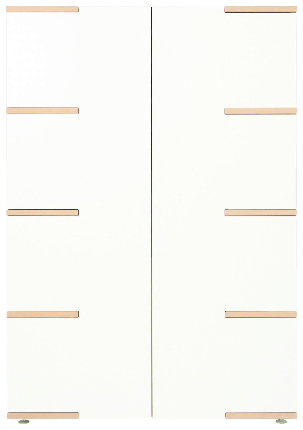 HIGHBOARD  in 100/145/45 cm  - Buchefarben/Alufarben, Design, Holzwerkstoff (100/145/45cm) - Tojo