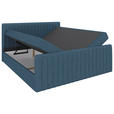 BOXBETT 180/200 cm  in Blau  - Blau/Schwarz, Basics, Kunststoff/Textil (180/200cm) - Carryhome