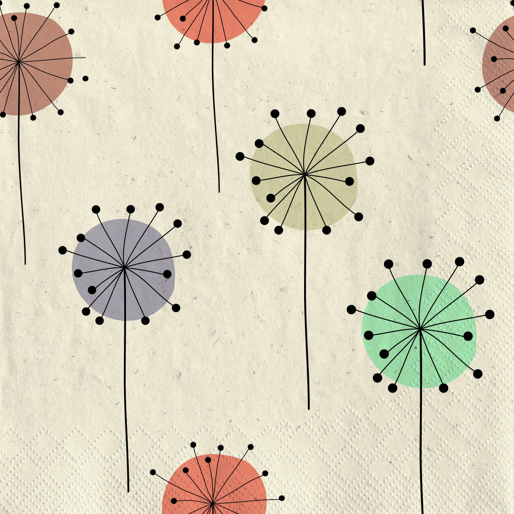 SERVÍTKA - viacfarebná, Basics, papier (16,5/2,4/16,5cm)
