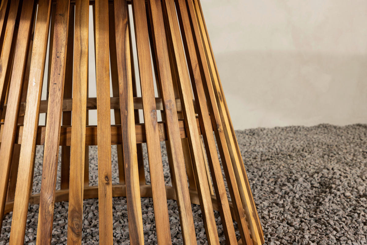 UTEBORD trä rund  - akaciefärgad, Modern, trä (150/75cm) - Gardenson