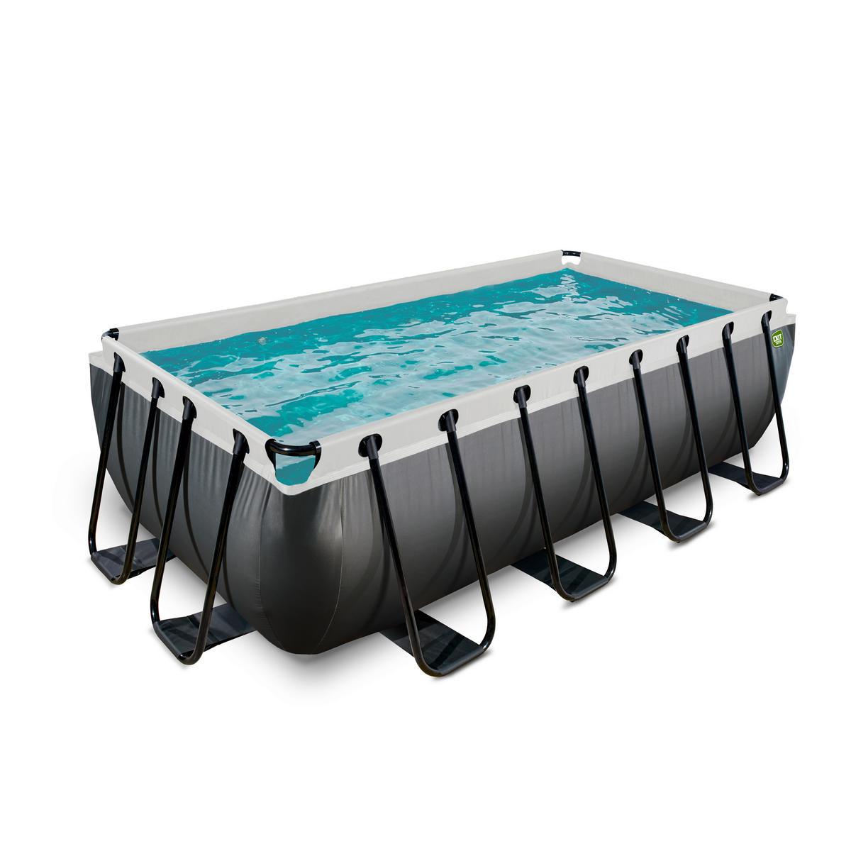 POOL SET 400/200/100 cm  - svart, Klassisk, plast (400/200/100cm) - EXIT Toys