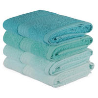 HANDTUCHSET Grün, Hellgrün, Mintgrün, Salbeigrün  - Salbeigrün/Hellgrün, Basics, Textil (50/90cm)