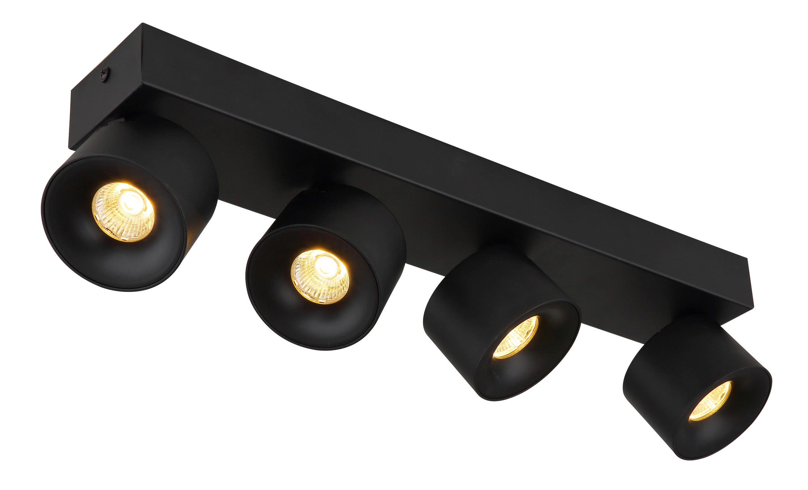 LED ZÁŘIČ, 45,5/7,2/12 cm - černá/průhledné, Design, kov/plast (45,5/7,2/12cm) - Globo