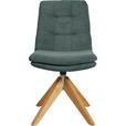 STUHL - Eichefarben/Grün, Design, Holz/Textil (50/90/69cm) - Johann Jakob