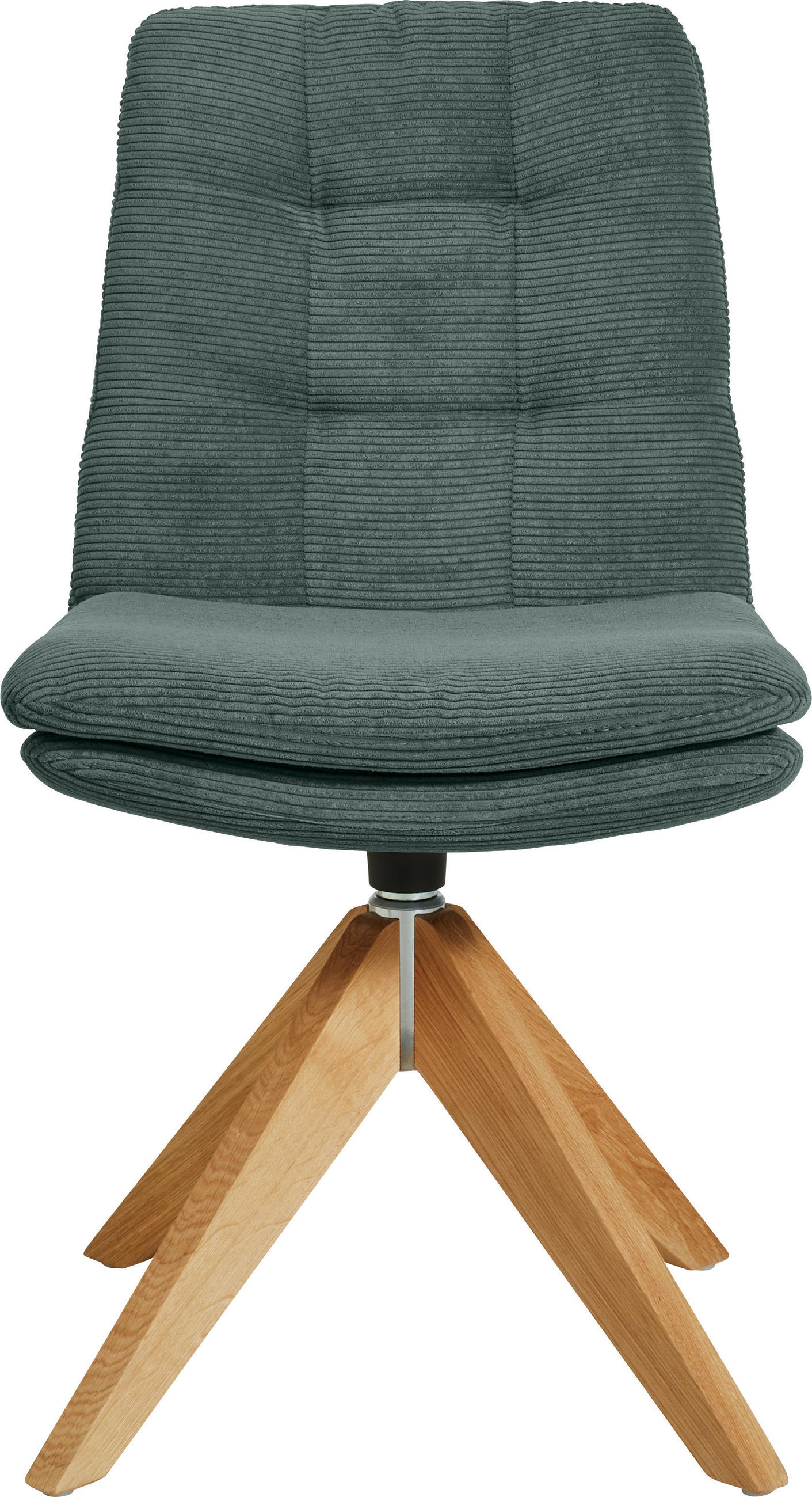 STUHL - Eichefarben/Grün, Design, Holz/Textil (50/90/69cm) - Johann Jakob