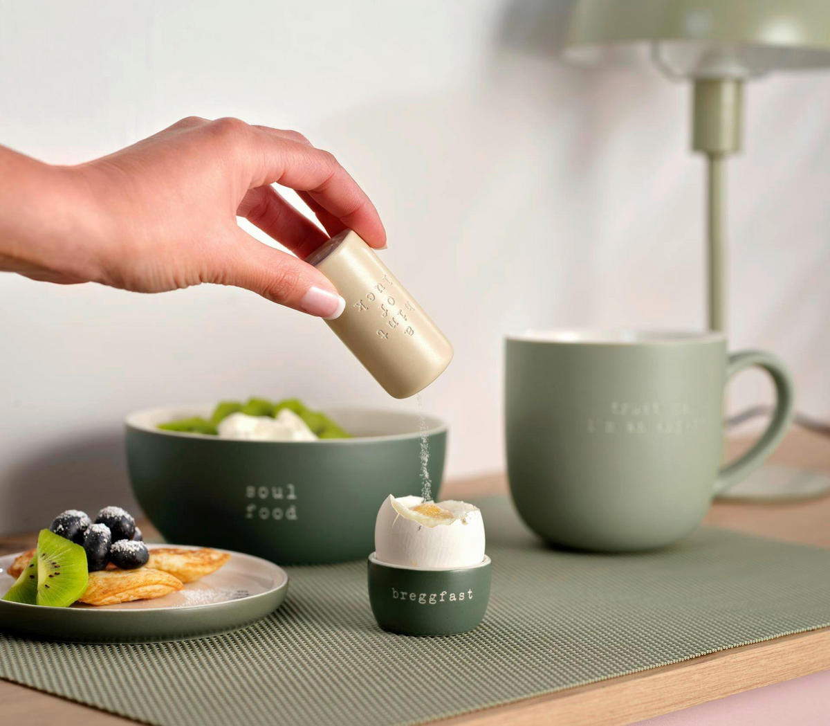 BECHER hey    - Salbeigrün, Basics, Keramik (600ml) - ASA