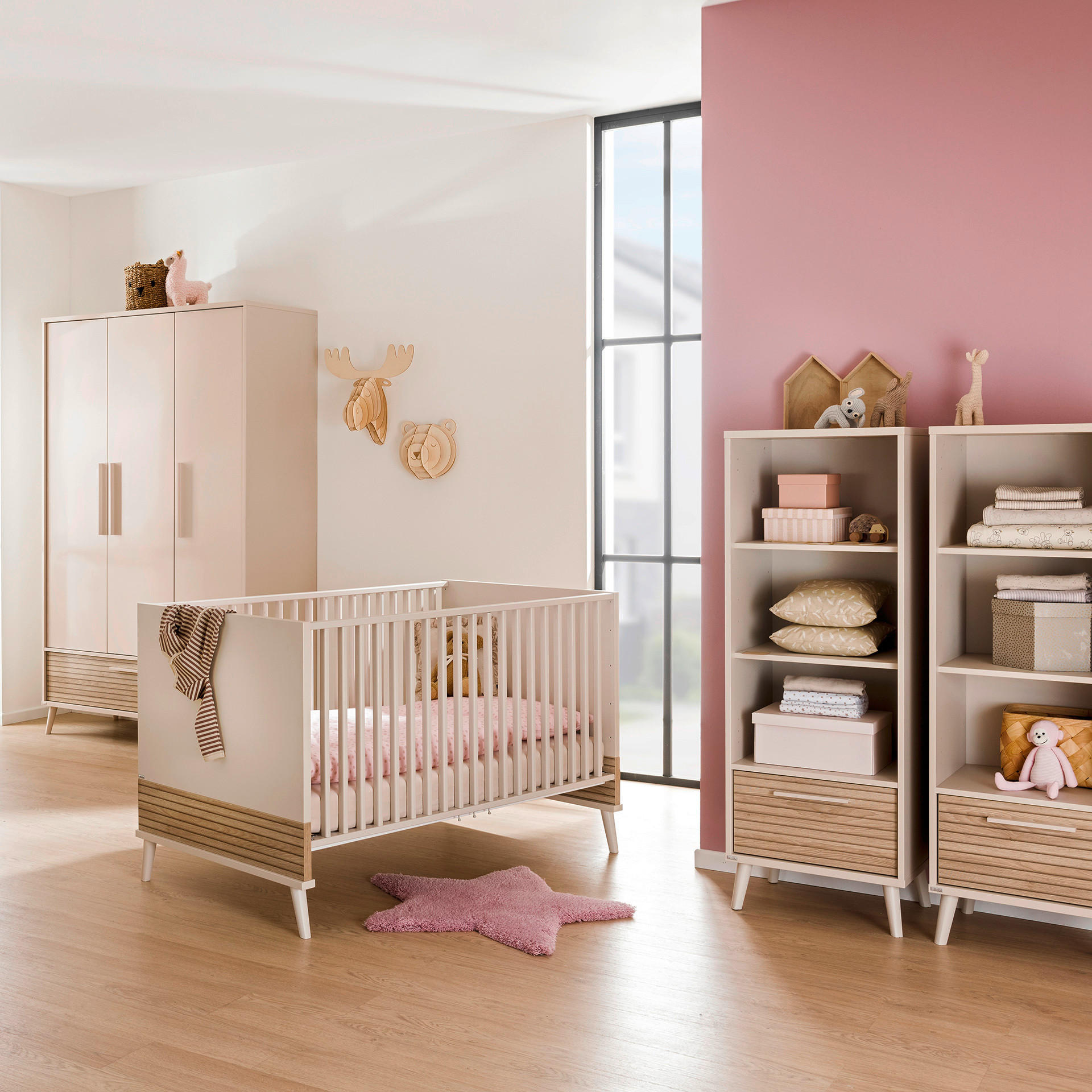 BABYREGAL Eefje Beige, Eichefarben  - Eichefarben/Beige, Basics, Holzwerkstoff (48,4/139,2/41,1cm) - Paidi