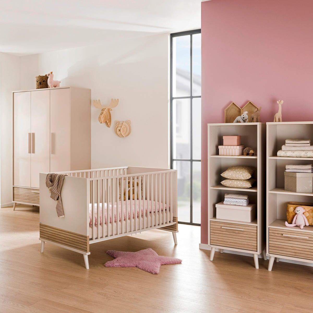 BABYREGAL Eefje Beige, Eichefarben  - Eichefarben/Beige, Basics, Holzwerkstoff (48,4/139,2/41,1cm) - Paidi