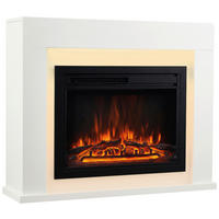 ELEKTROKAMIN - Weiß, Basics, Glas/Holzwerkstoff (95,0/77,0/26,0cm)