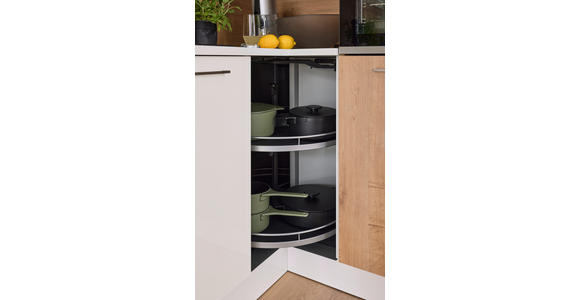 EINBAUKÜCHE - Eichefarben/Weiß, Design, Holzwerkstoff - Dieter Knoll