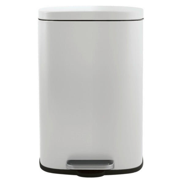 TRETEIMER 30 L  - Schwarz/Weiß, Basics, Kunststoff/Metall (34,3/23,5/62,9cm) - Spirella