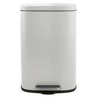 TRETEIMER 30 L  - Schwarz/Weiß, Basics, Kunststoff/Metall (34,3/23,5/62,9cm) - Spirella