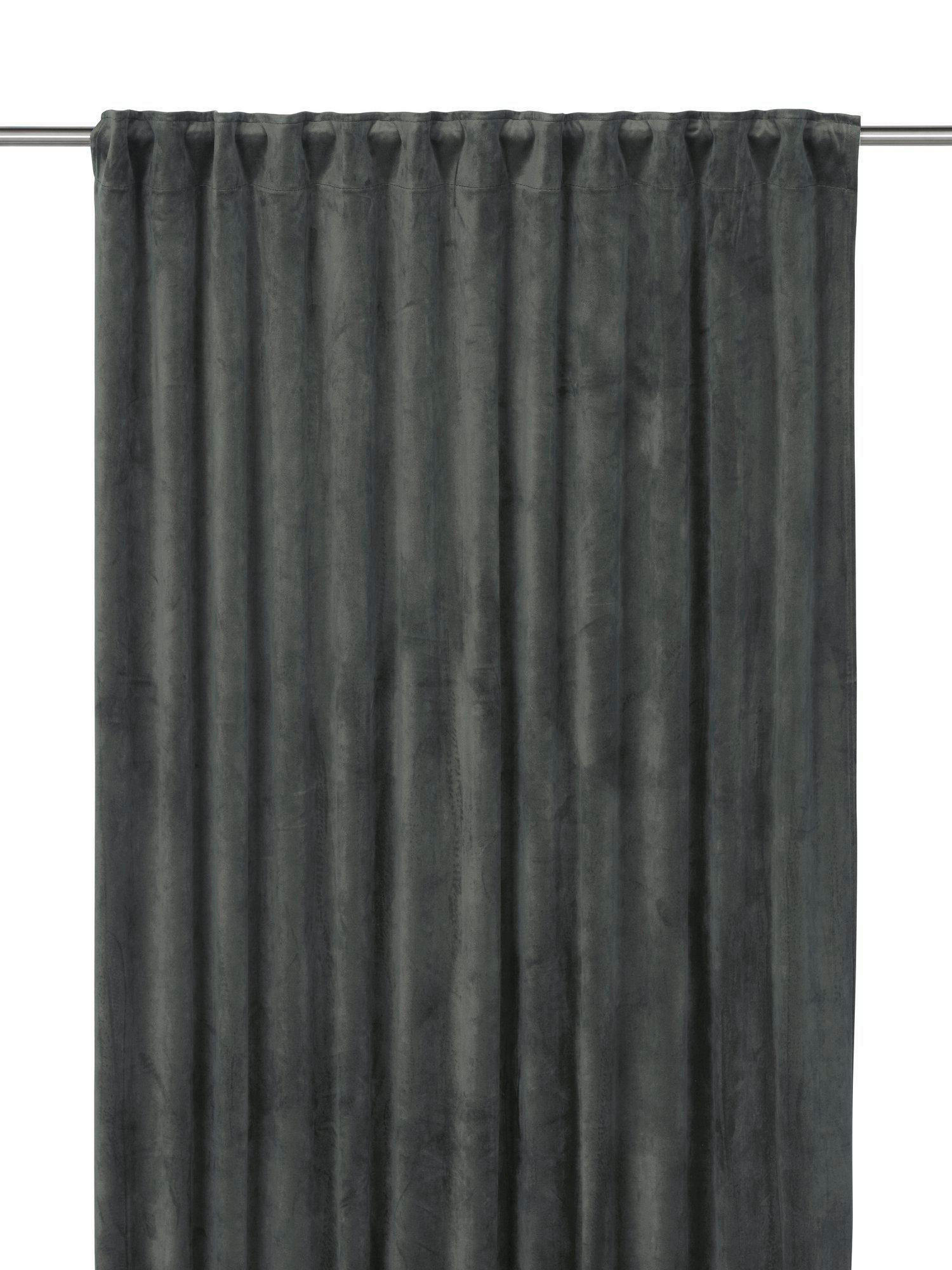 FERTIGVORHANG  black-out (lichtundurchlässig)   135/280 cm 2 Stück  - Anthrazit, Basics, Textil (135/280cm) - Svanefors