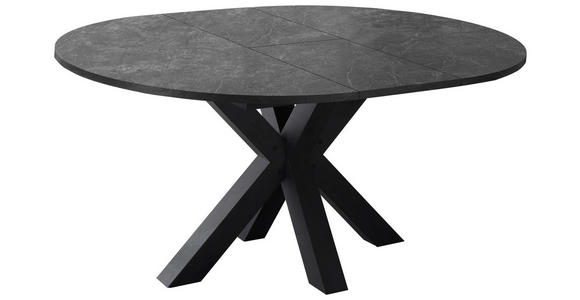 ESSTISCH in Holzwerkstoff 130-170/130-170/77,5 cm  - Graphitfarben/Schwarz, KONVENTIONELL, Holzwerkstoff (130-170/130-170/77,5cm) - Hom`in