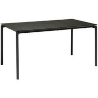 ESSTISCH rechteckig Schwarz  - Schwarz, KONVENTIONELL, Holzwerkstoff/Metall (160/90/76cm) - P & B