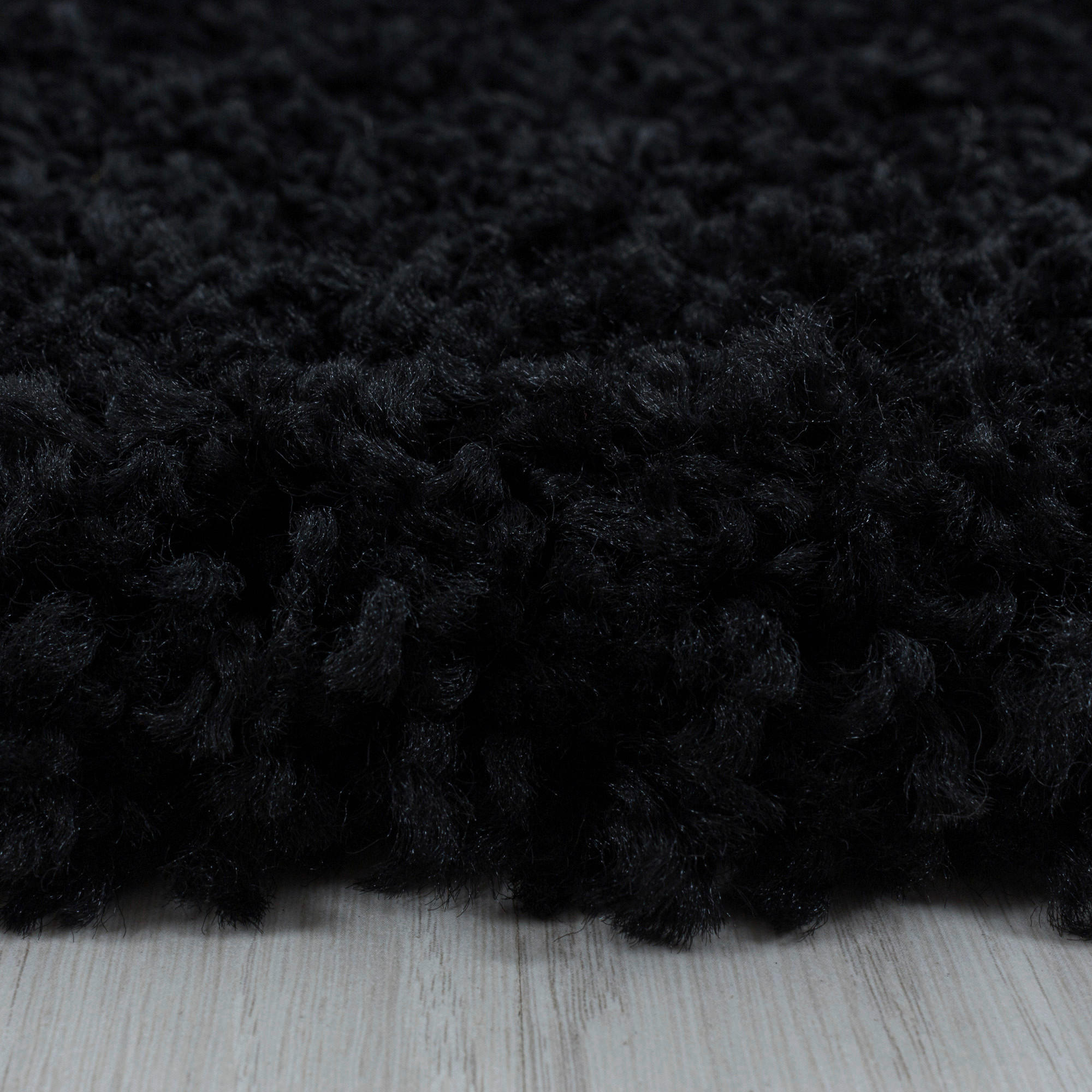 HOCHFLORTEPPICH gewebt Schwarz - Schwarz, Basics, Textil (160cm) - Novel