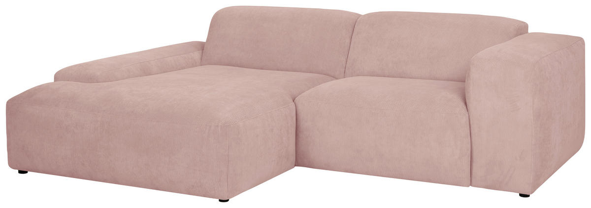 HÖRNSOFFA i manchester rosa  - svart/rosa, Design, textil/plast (170/252cm) - MID.YOU