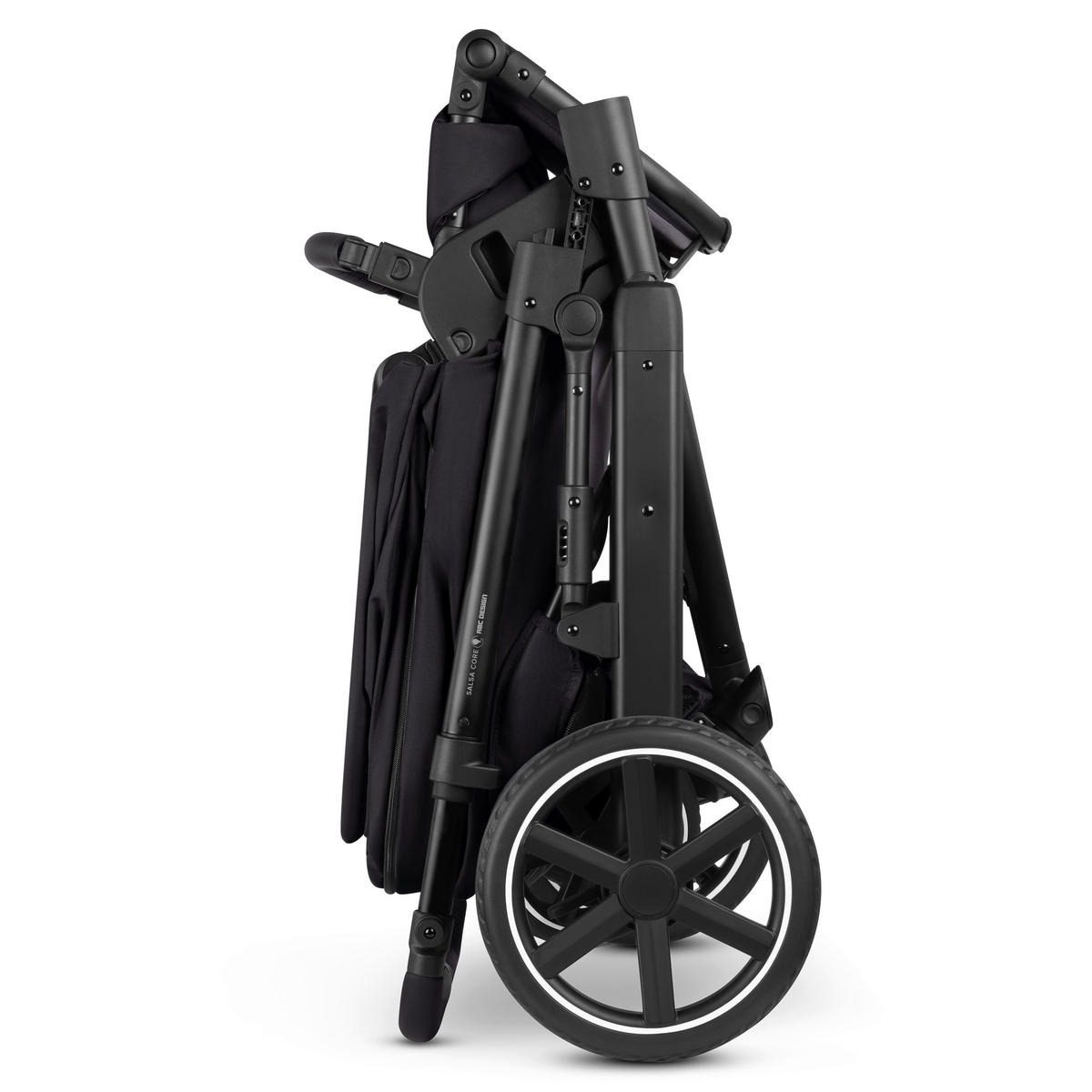 KINDERWAGENSET Salsa Core All in One  - Schwarz, Basics, Textil/Metall (63/123/97cm) - ABC Design