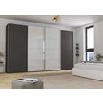 SCHWEBETÜRENSCHRANK 361/235/68 cm 4-türig  - Chromfarben, KONVENTIONELL, Glas/Holzwerkstoff (361/235/68cm) - Novel