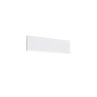 LED-WANDLEUCHTE - Weiss, Design, Kunststoff/Metall (28/8/4,5cm) - Novel