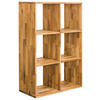 REGAL Wildeiche massiv Eichefarben  - Eichefarben, Natur, Holz (75,4/112,2/35cm) - Livetastic