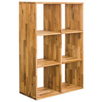 REGAL Wildeiche massiv Eichefarben  - Eichefarben, Natur, Holz (75,4/112,2/35cm) - Livetastic