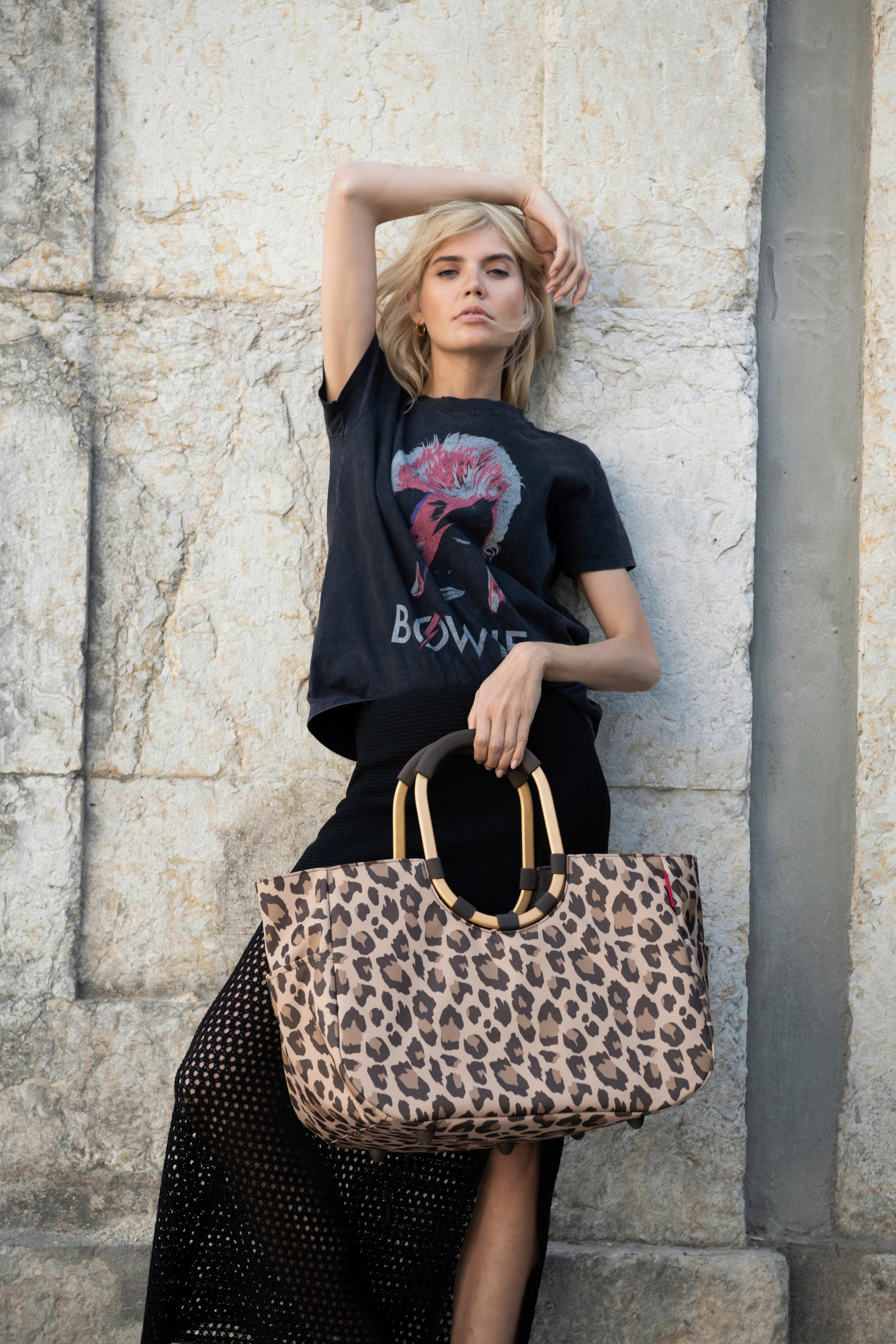 EINKAUFSKORB Leo Macchiato 25 L  - Roségold/Schwarz, Basics, Kunststoff/Textil (46/34,5/25cm) - Reisenthel