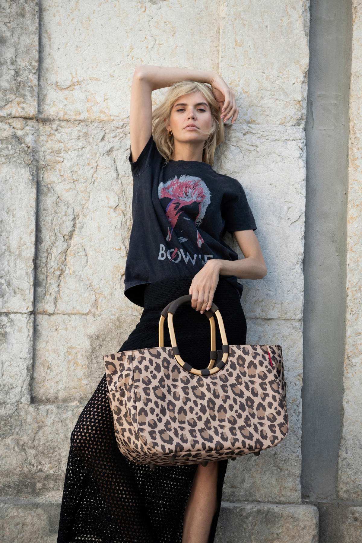 BEVÁSÁRLÓKOSÁR  - rosé arany/barna, Basics, műanyag/textil (46/34,5/25cm) - Reisenthel