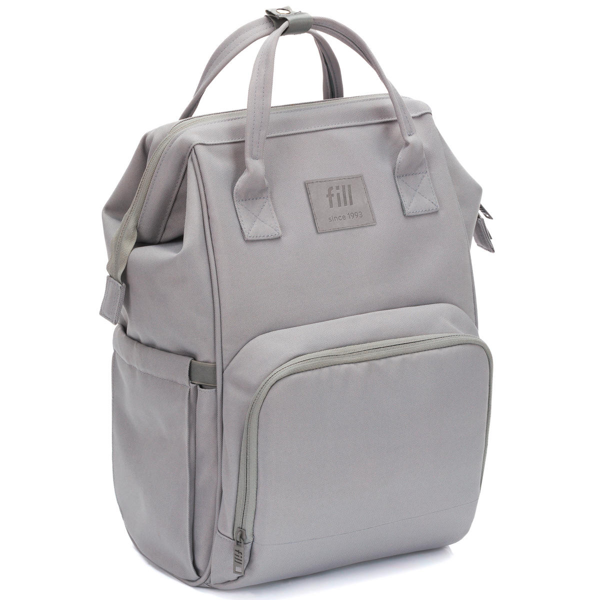 RUKSAK ZA PREVIJANJE   - siva/svijetlo siva, Basics, tekstil/plastika (27/18/42cm) - Fillikid