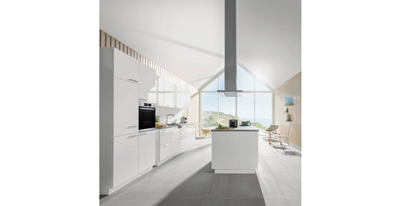 EINBAUKÜCHE   - Weiß, Design, Holzwerkstoff - Novel