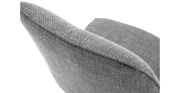 STUHL Webstoff Grau - Schwarz/Grau, Design, Textil/Metall (49/87/61cm) - Carryhome
